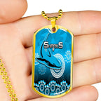 Vibe Hoodie Dog Tag - Cronulla-Sutherland Sharks Anzac Day - Rugby Team Dog Tag