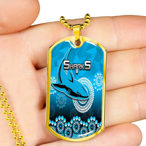 Vibe Hoodie Dog Tag - Cronulla-Sutherland Sharks Anzac Day - Rugby Team Dog Tag