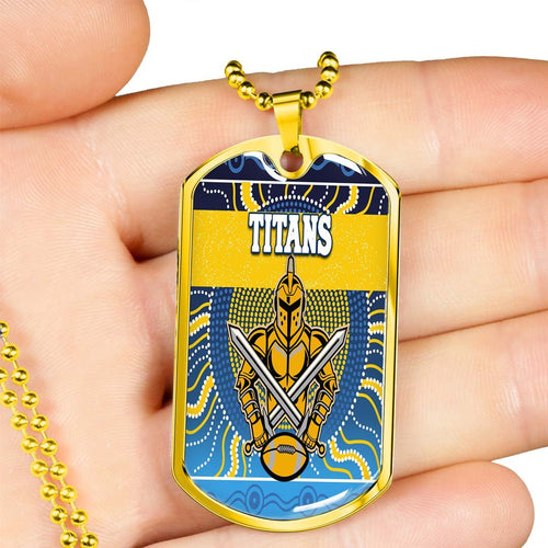 Vibe Hoodie Dog Tag - (Custom) Gold Coast Titans Victorian Vibes - Rugby Team Dog Tag