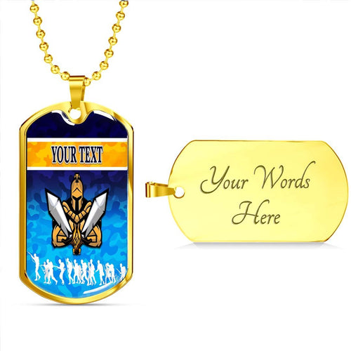 Vibe Hoodie Dog Tag - (Custom) Gold Coast Titans Camo - Rugby Team Dog Tag