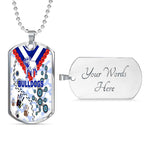 Vibe Hoodie Dog Tag - Canterbury-Bankstown Bulldogs Anzac Day New - Rugby Team Dog Tag