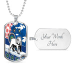 Vibe Hoodie Dog Tag - Canterbury-Bankstown Bulldogs Anzac Day - Rugby Team Dog Tag