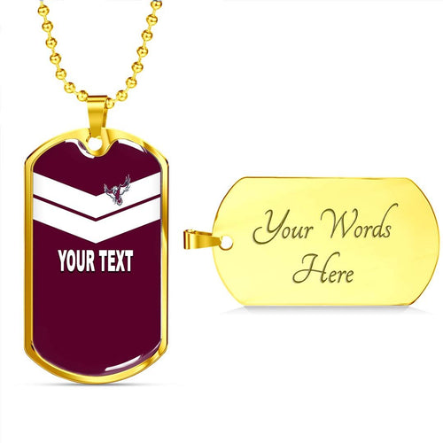 Vibe Hoodie Dog Tag - (Custom) Manly-Warringah Sea Eagles Original - Rugby Team Dog Tag