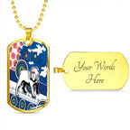 Vibe Hoodie Dog Tag - Canterbury-Bankstown Bulldogs Anzac Day - Rugby Team Dog Tag