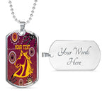 Vibe Hoodie Dog Tag - (Custom) Brisbane Broncos Indigenous New - Rugby Team Dog Tag