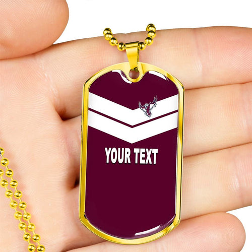 Vibe Hoodie Dog Tag - (Custom) Manly-Warringah Sea Eagles Original - Rugby Team Dog Tag
