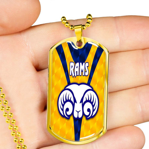 Vibe Hoodie Dog Tag - Adelaide Rams (Yellow) - Rugby Team Dog Tag