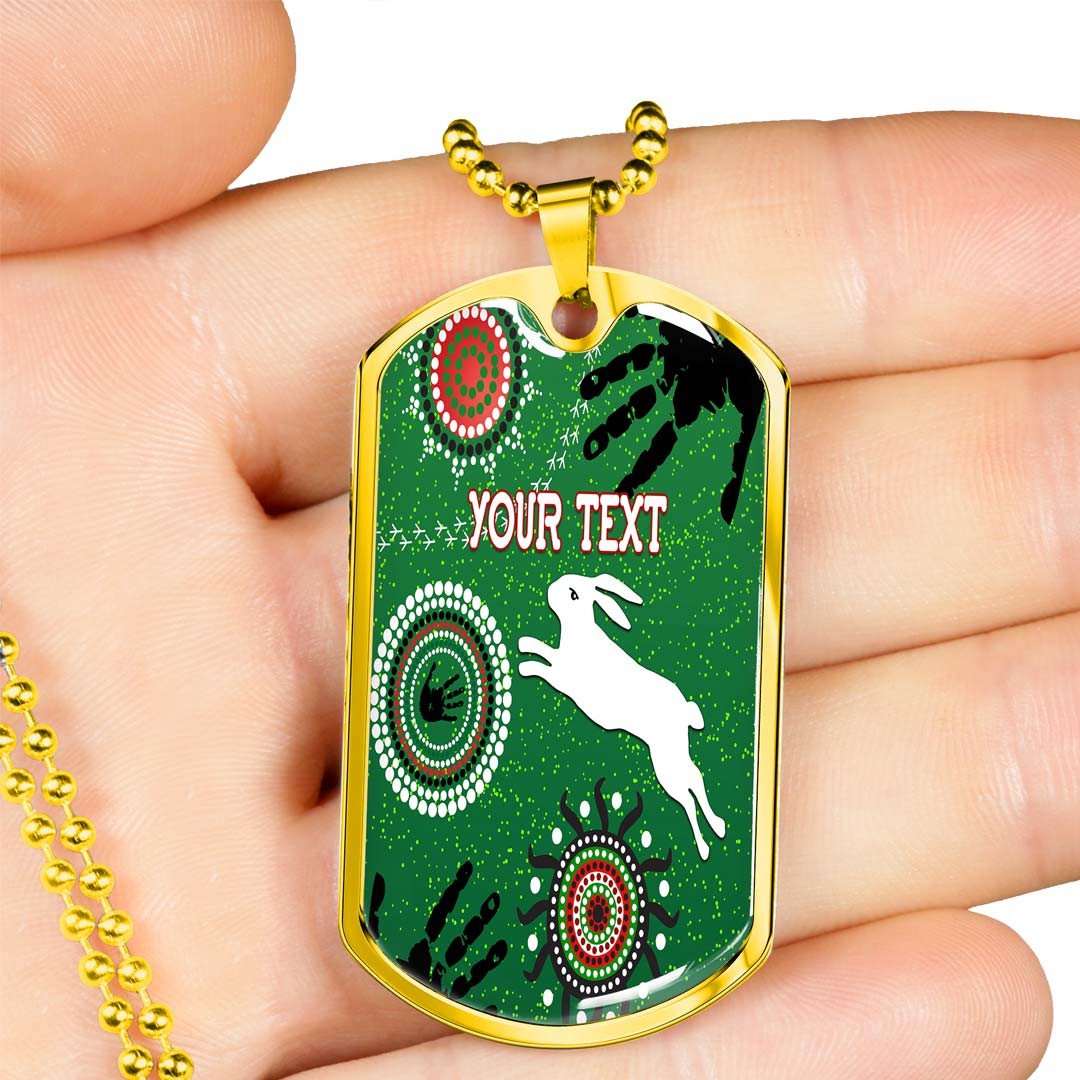 Vibe Hoodie Dog Tag - (Custom) South Sydney Rabbitohs Unique Indigenous- Rugby Team Dog Tag