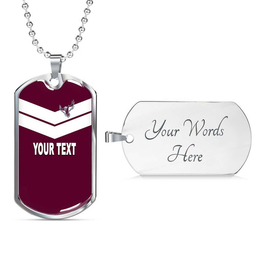 Vibe Hoodie Dog Tag - (Custom) Manly-Warringah Sea Eagles Original - Rugby Team Dog Tag