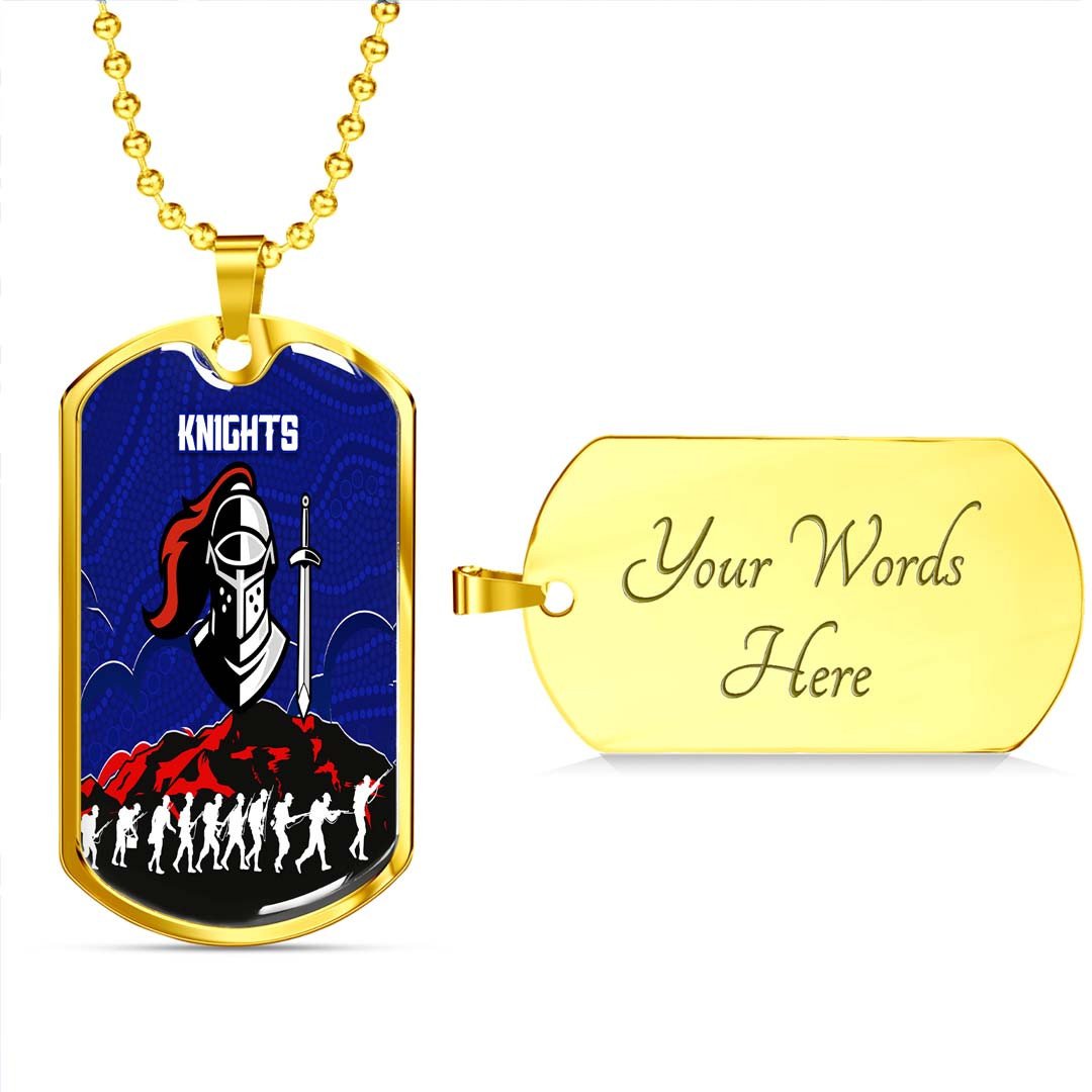Vibe Hoodie Dog Tag - Newcastle Knights Anzac Day - Rugby Team Dog Tag