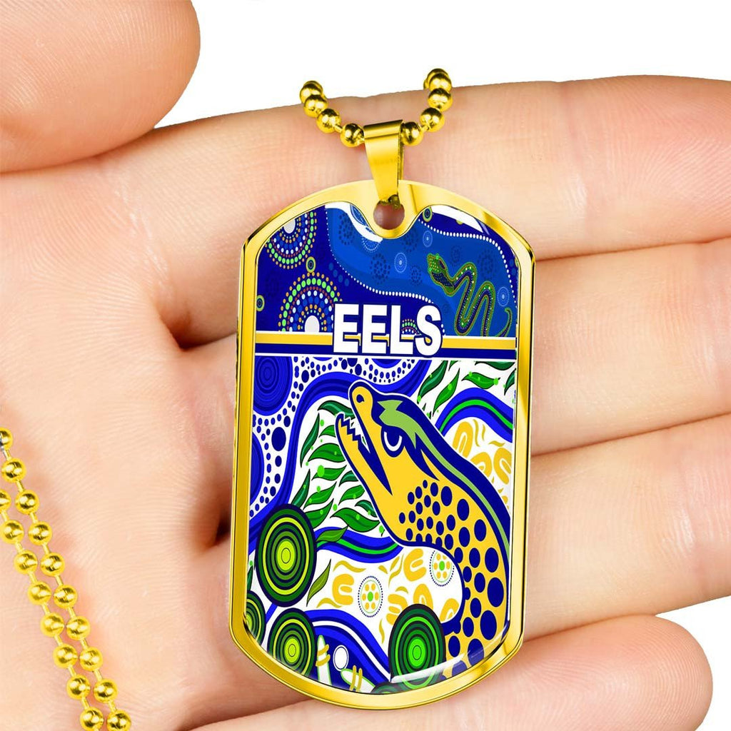 Vibe Hoodie Dog Tag - Parramatta Eels Indigenous Special Blue - Rugby Team Dog Tag
