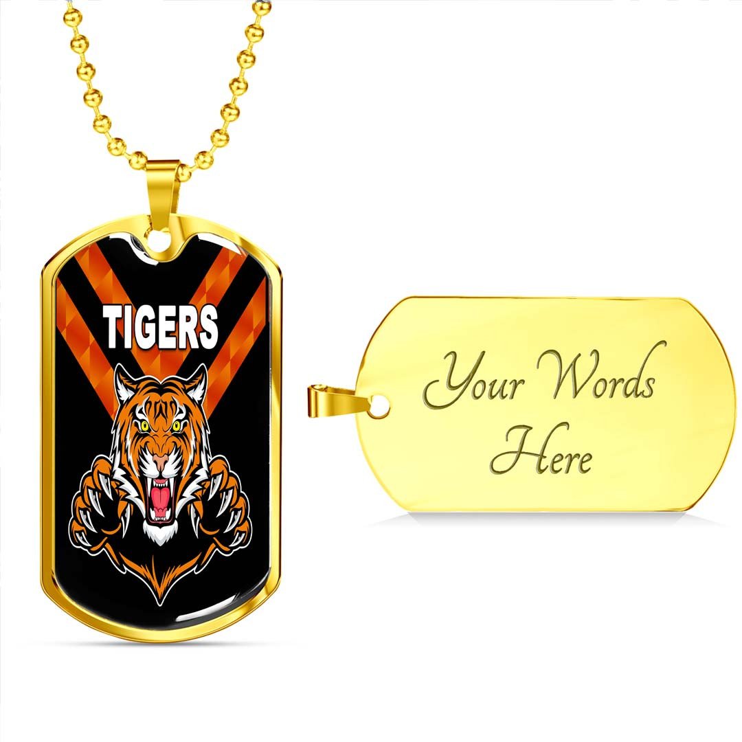 Vibe Hoodie Dog Tag - (Custom) Balmain Tigers - Rugby Team Dog Tag
