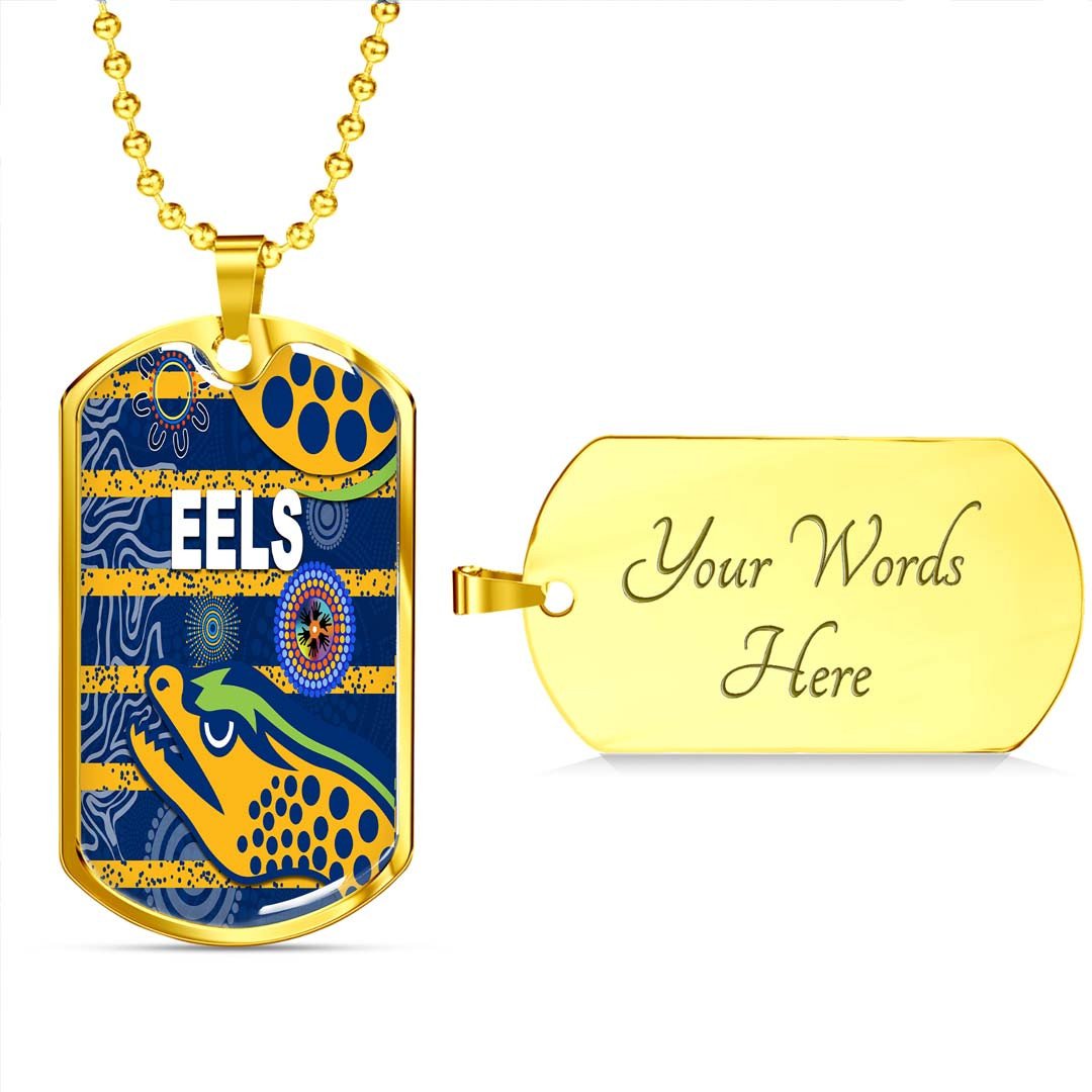 Vibe Hoodie Dog Tag - Parramatta Eels Indigenous Unique - Rugby Team Dog Tag