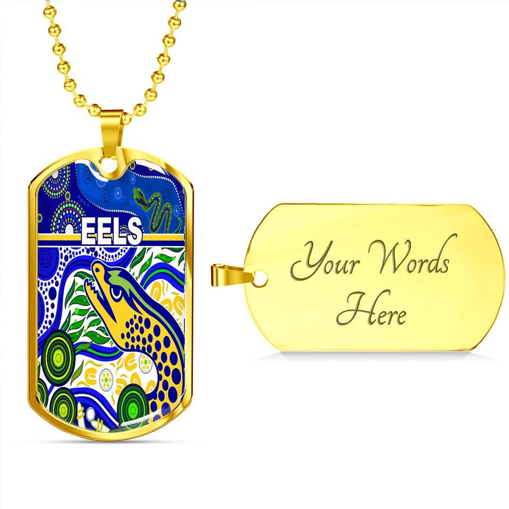 Vibe Hoodie Dog Tag - Parramatta Eels Indigenous Special Blue - Rugby Team Dog Tag