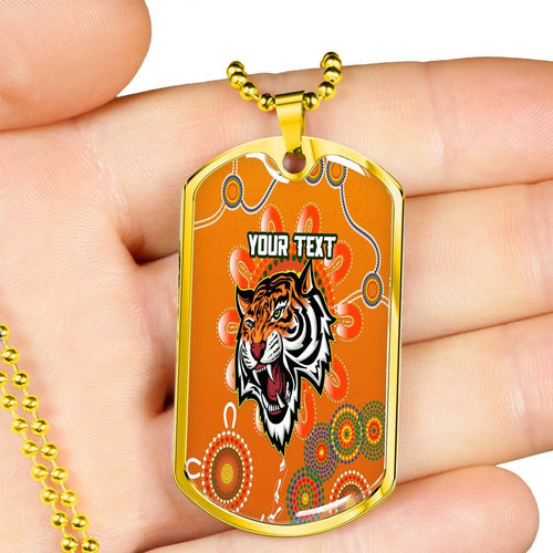 Vibe Hoodie Dog Tag - (Custom) Wests Tigers Unique Indigenous - Rugby Team Dog Tag
