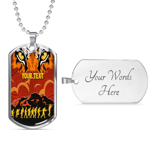 Vibe Hoodie Dog Tag - (Custom) Wests Tigers Anzac Anzac Soldiers - Rugby Team Dog Tag