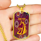 Vibe Hoodie Dog Tag - (Custom) Brisbane Broncos Indigenous New - Rugby Team Dog Tag