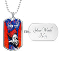 Vibe Hoodie Dog Tag - (Custom) Newcastle Knights Aboriginial - Rugby Team Dog Tag