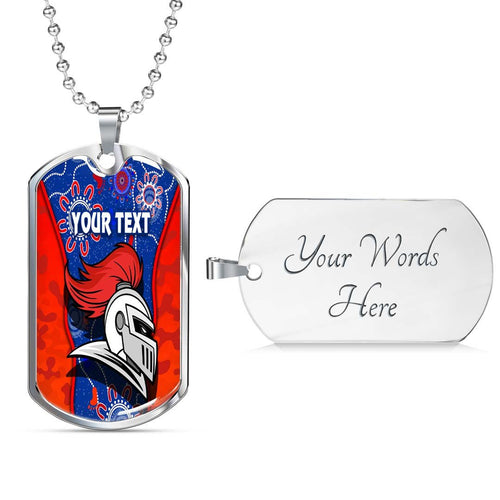 Vibe Hoodie Dog Tag - (Custom) Newcastle Knights Aboriginial - Rugby Team Dog Tag