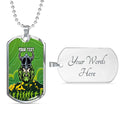 Vibe Hoodie Dog Tag - (Custom) Canberra Raiders Indigenous & Anzac - Rugby Team Dog Tag