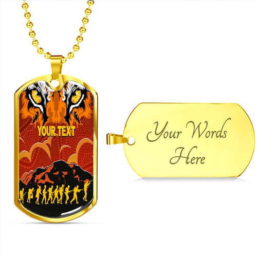 Vibe Hoodie Dog Tag - (Custom) Wests Tigers Anzac Anzac Soldiers - Rugby Team Dog Tag