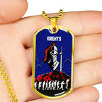 Vibe Hoodie Dog Tag - Newcastle Knights Anzac Day - Rugby Team Dog Tag