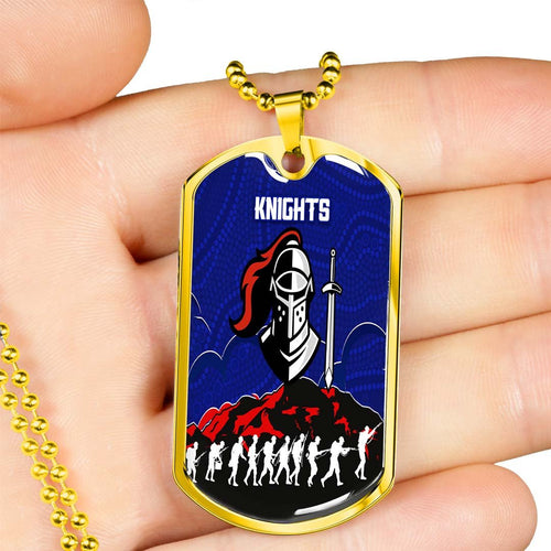Vibe Hoodie Dog Tag - Newcastle Knights Anzac Day - Rugby Team Dog Tag