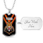 Vibe Hoodie Dog Tag - (Custom) Balmain Tigers - Rugby Team Dog Tag