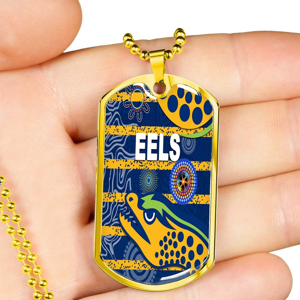 Vibe Hoodie Dog Tag - Parramatta Eels Indigenous Unique - Rugby Team Dog Tag