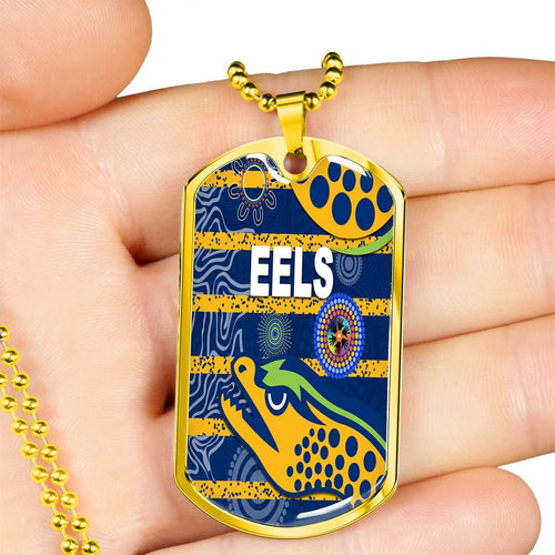 Vibe Hoodie Dog Tag - Parramatta Eels Indigenous Unique - Rugby Team Dog Tag