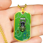 Vibe Hoodie Dog Tag - Canberra Raiders Simple Indigenous - Rugby Team Dog Tag