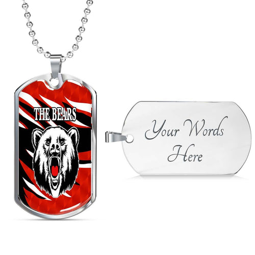 Vibe Hoodie Dog Tag - (Custom) North Sydney Bears Indigenous Limited - Rugby Team Dog Tag