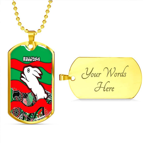 Vibe Hoodie Dog Tag - South Sydney Rabbitohs Indigenous New - Rugby Team Dog Tag