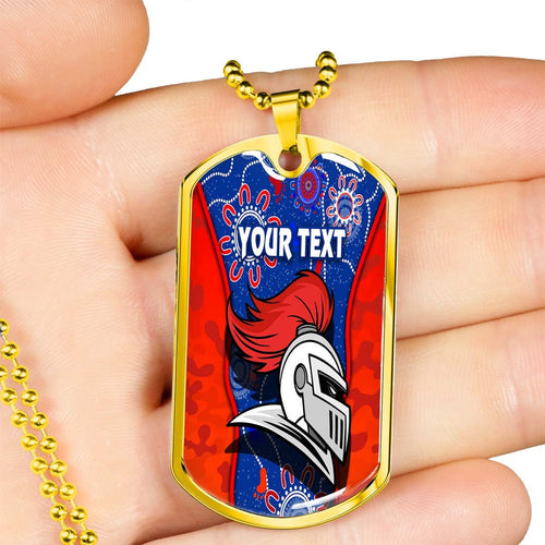 Vibe Hoodie Dog Tag - (Custom) Newcastle Knights Aboriginial - Rugby Team Dog Tag