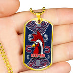Vibe Hoodie Dog Tag - Sydney Roosters Indigenous New - Rugby Team Dog Tag