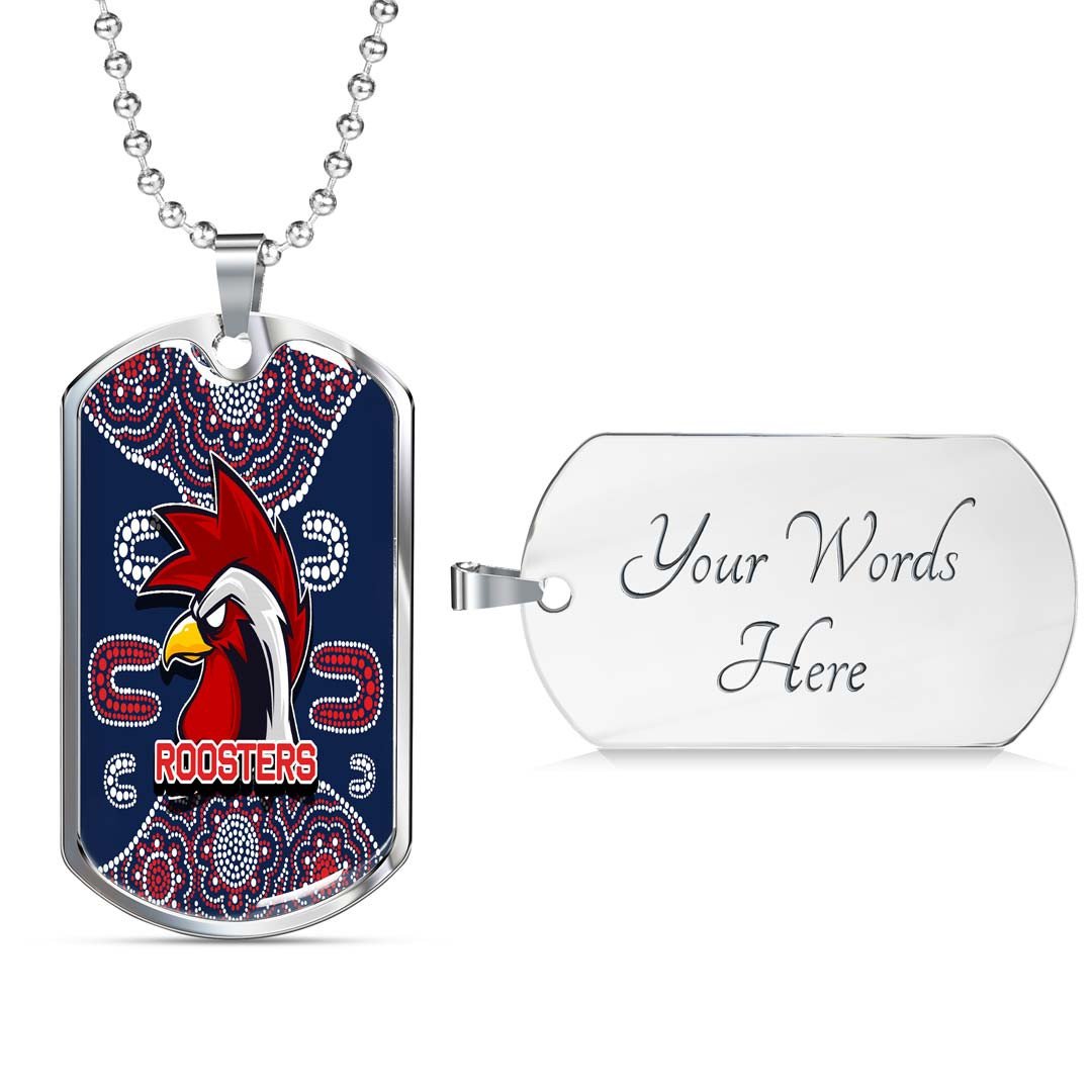 Vibe Hoodie Dog Tag - Sydney Roosters Indigenous New - Rugby Team Dog Tag