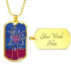 Vibe Hoodie Dog Tag - (Custom) Brisbane Broncos Simple - Rugby Team Dog Tag