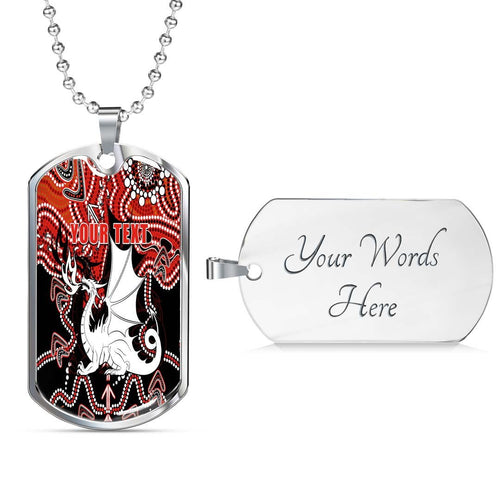 Vibe Hoodie Dog Tag - (Custom) St. George Illawarra Dragons Indigenous Limited Edition - Rugby Team Dog Tag