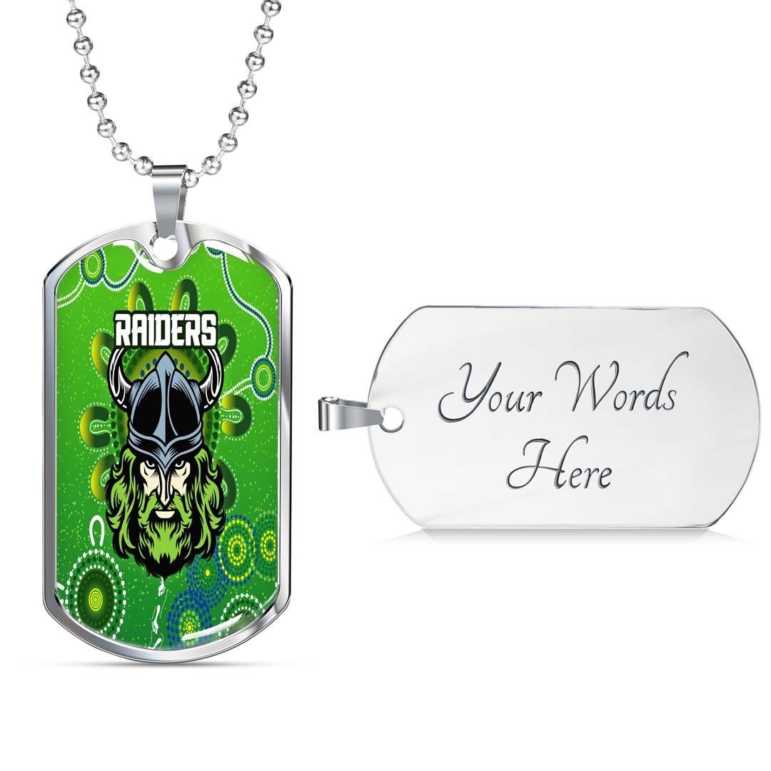 Vibe Hoodie Dog Tag - Canberra Raiders Indigenous New - Rugby Team Dog Tag
