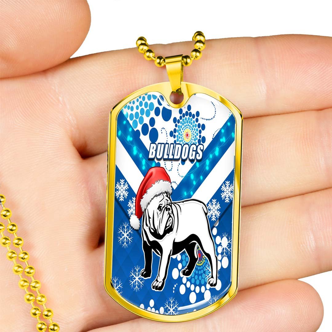 Vibe Hoodie Dog Tag - Canterbury-Bankstown Bulldogs Christmas - Rugby Team Dog Tag
