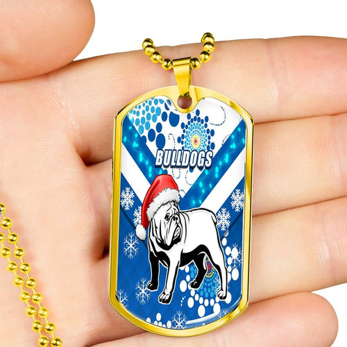 Vibe Hoodie Dog Tag - Canterbury-Bankstown Bulldogs Christmas - Rugby Team Dog Tag