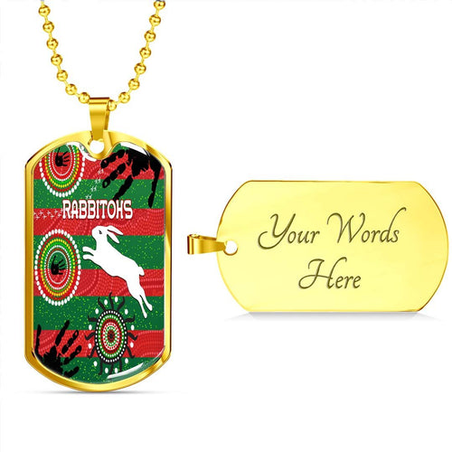 Vibe Hoodie Dog Tag - South Sydney Rabbitohs Indigenous Special - Rugby Team Dog Tag