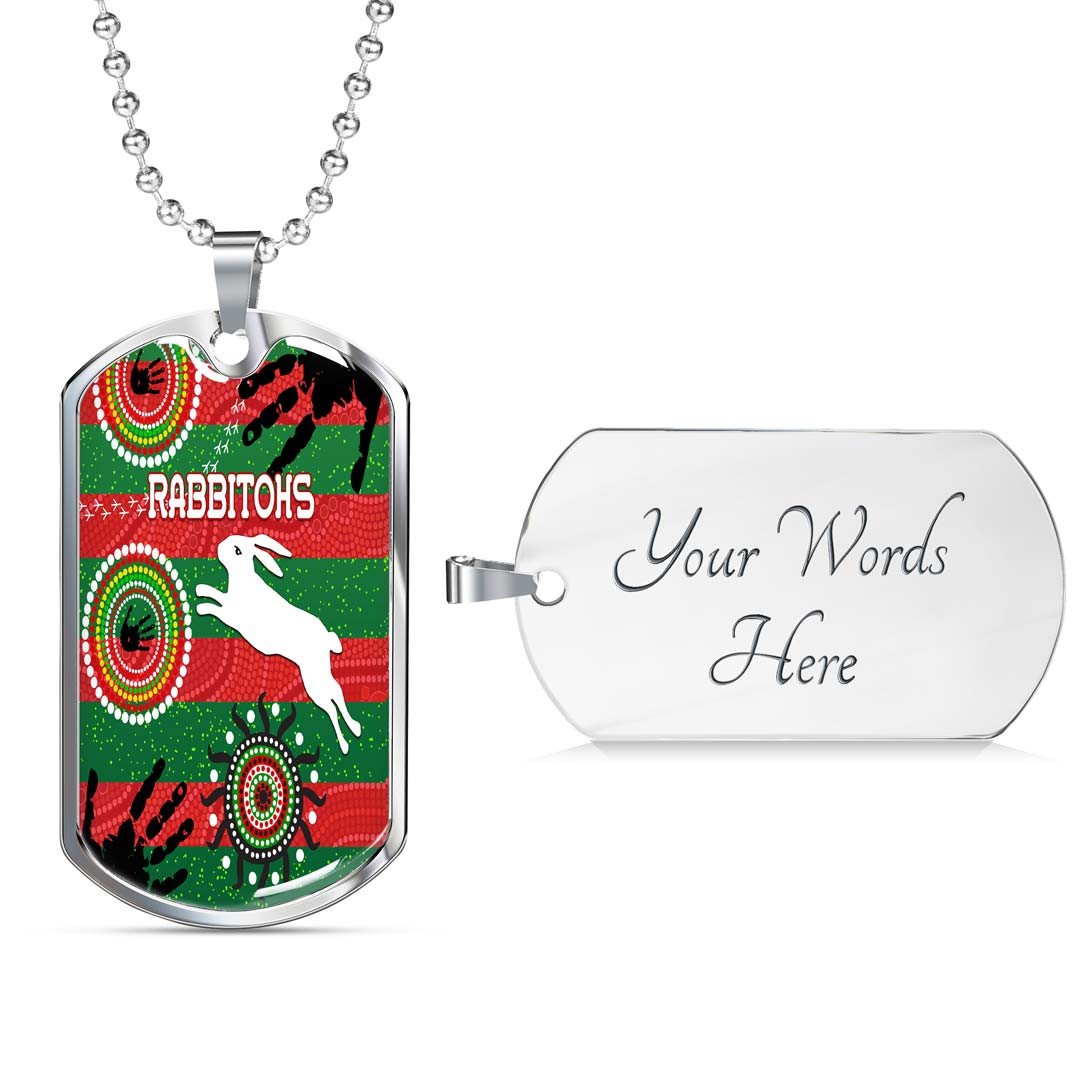 Vibe Hoodie Dog Tag - South Sydney Rabbitohs Indigenous Special - Rugby Team Dog Tag