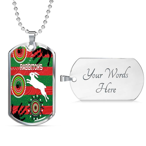 Vibe Hoodie Dog Tag - South Sydney Rabbitohs Indigenous Special - Rugby Team Dog Tag