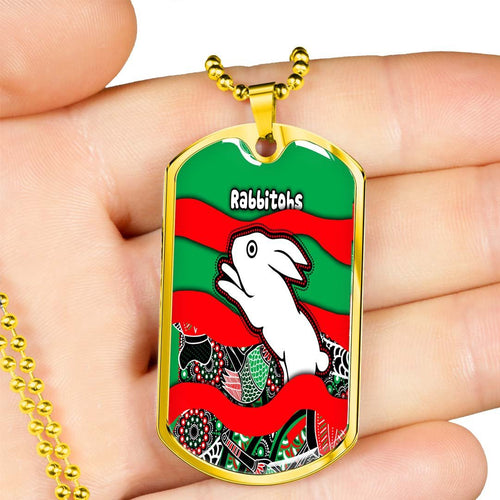 Vibe Hoodie Dog Tag - South Sydney Rabbitohs Indigenous New - Rugby Team Dog Tag