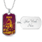 Vibe Hoodie Dog Tag - Brisbane Broncos Indigenous Anzac day - Rugby Team Dog Tag