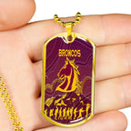 Vibe Hoodie Dog Tag - Brisbane Broncos Indigenous Anzac day - Rugby Team Dog Tag