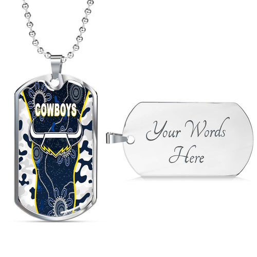 Vibe Hoodie Dog Tag - North Queensland Cowboys Anzac Day Special Ver. - Rugby Team Dog Tag