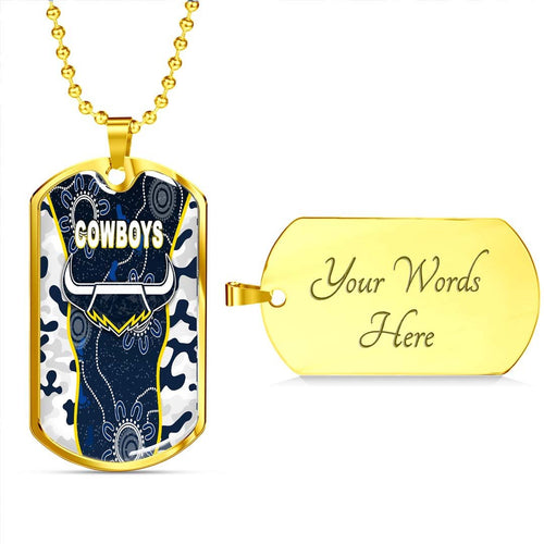 Vibe Hoodie Dog Tag - North Queensland Cowboys Anzac Day Special Ver. - Rugby Team Dog Tag