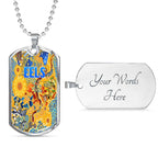 Vibe Hoodie Dog Tag - Parramatta Eels Indigenous Naidoc New (Gold) - Rugby Team Dog Tag
